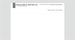 Desktop Screenshot of fankhauser-partner.ch